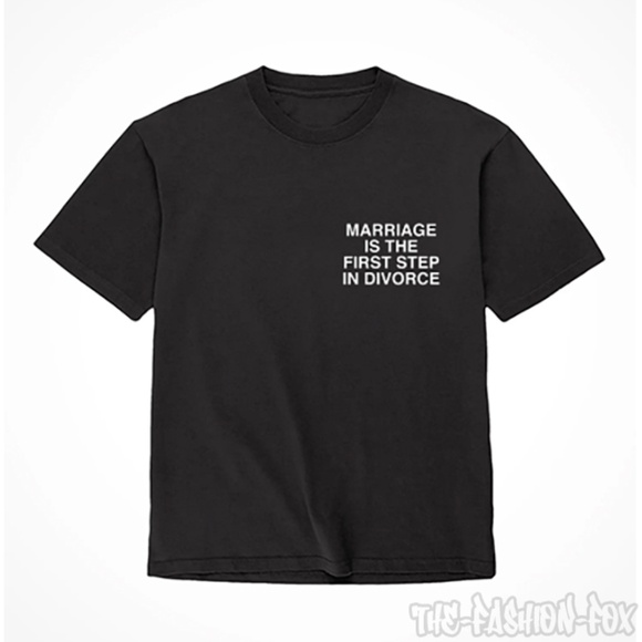 Assholes Live Forever Marriage Is The First Step In Divorce Black Tee XXL NEW - Picture 2 of 3